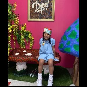 Zara Denim Romper Girls sz8